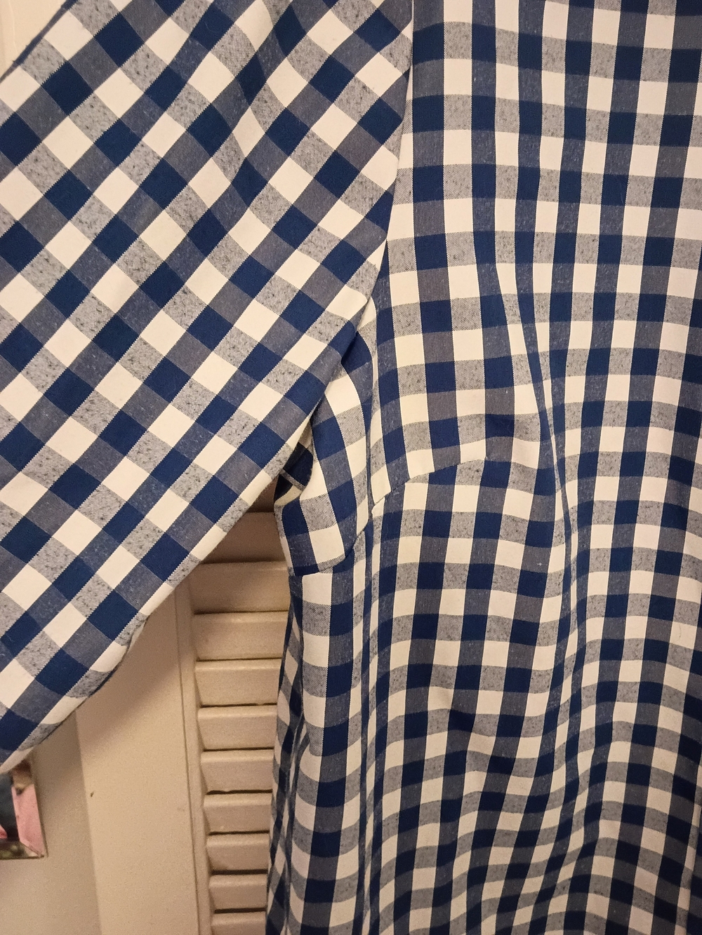 Blair Blue and White Gingham Button-Down Shirt - Picture 4 of 6